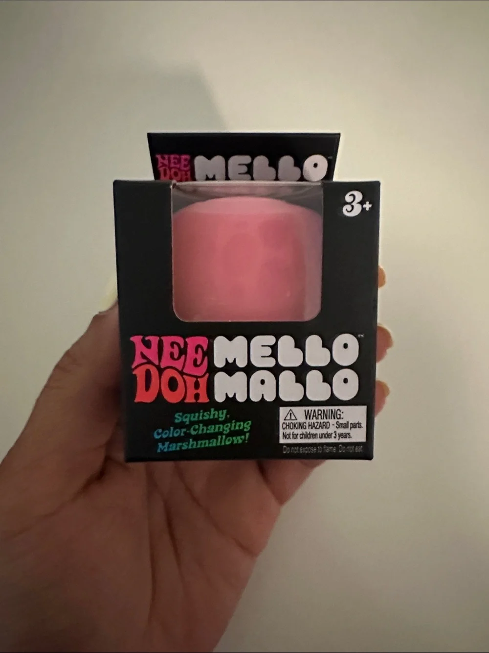 NeeDoh Mello Mallo Pink Color-Changing Squishy